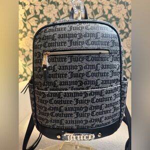 Juicy Couture Black and Gray Patterned Bag NWT